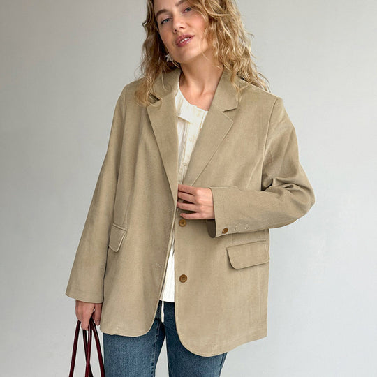 Damen Eleganter und bequemer Cord Blazer R&B