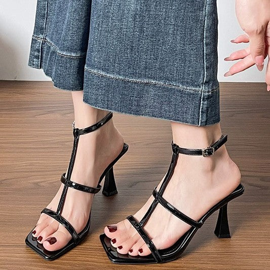 Damen Elegant geschnittene Slingback-High Heels mit geschmackvollem Absatz R&B