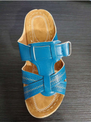 Damen Komfortable Fußbett-Sandalen mit verstellbarem Riemen