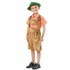 Unisex nan traditionelles Kinder Trachten-Set Lederhose mit Stickerei und kariertem Hemd R&B