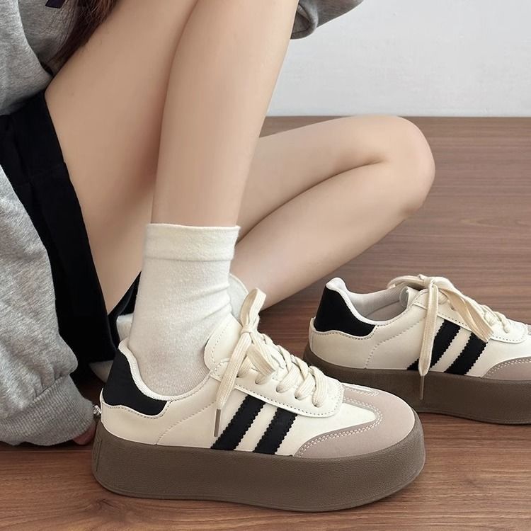Damen Modische Freizeitsneaker mit dickem Profil