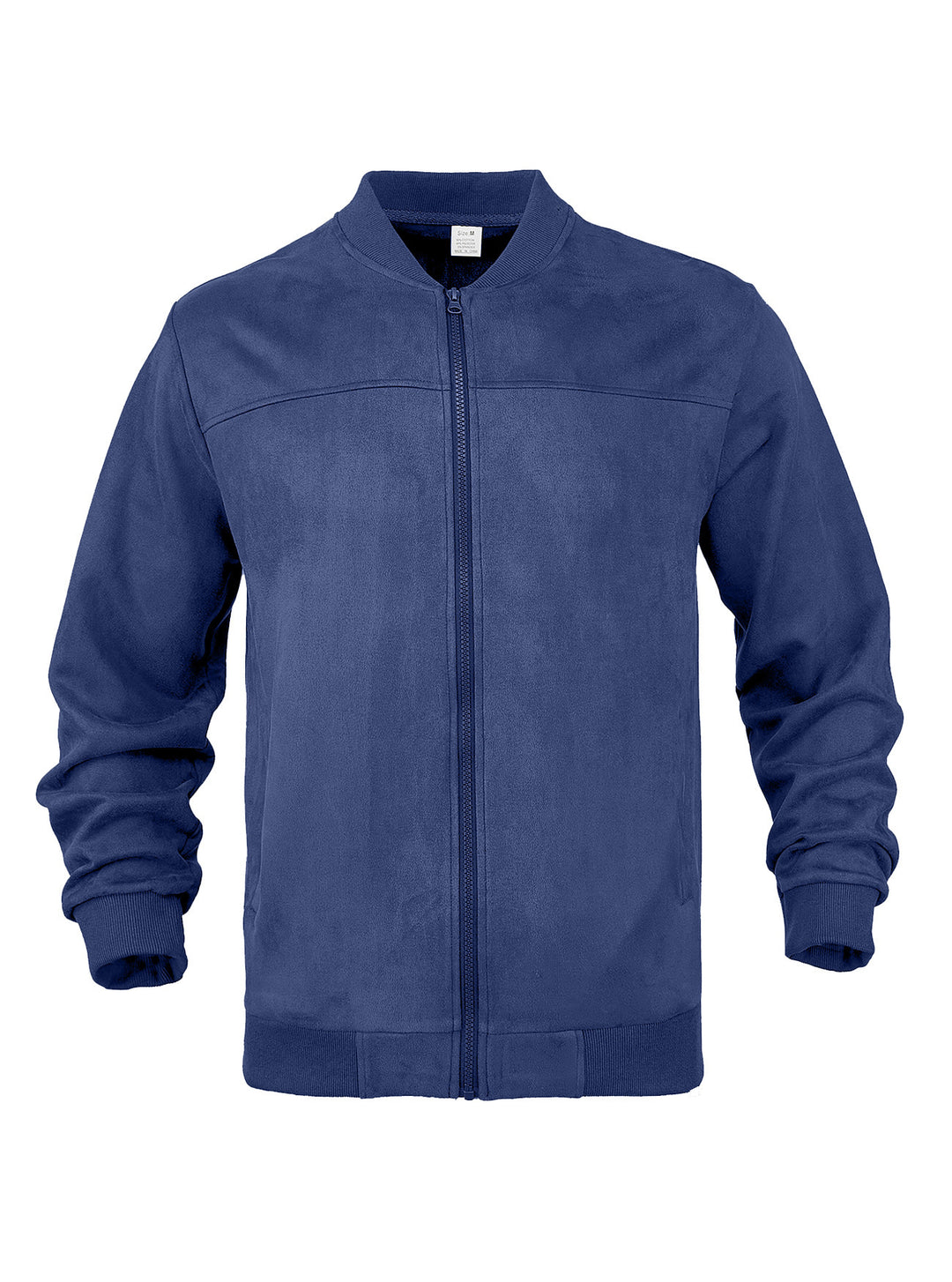 Herren nan Wildleder-Blousonjacke im Bomberstil mit elastischen Rippbündchen R&B