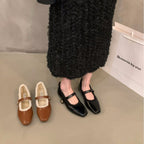 Damen elegante Mokassins mit hochwertigem Fleece-Futter R&B