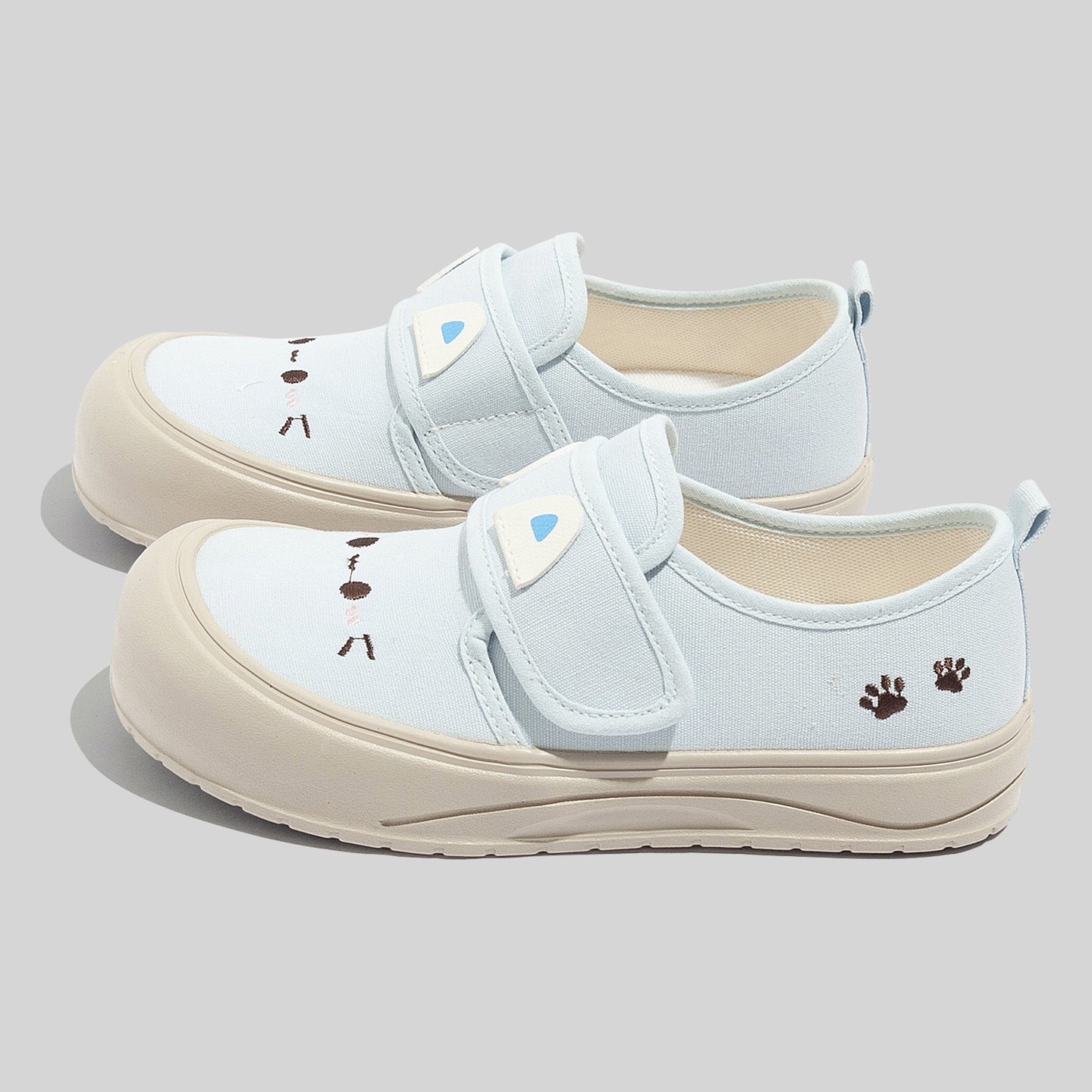 Damen Freizeitschuhe mit praktischer Klettverschlusstechnik und tierischem Motiv