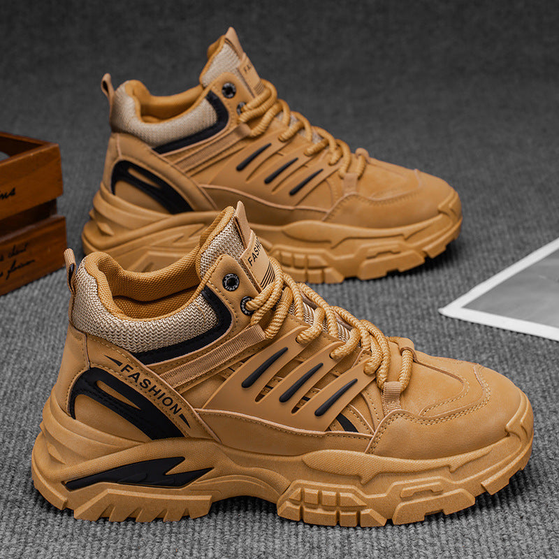 Damen Hochtop Sneakers mit robustem Design und stylischem Mesh-Einsatz