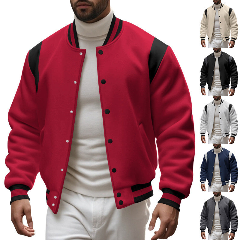 Herren sportliche Collegejacke R&B