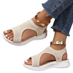 Damen Atmungsaktive Sport-Sandalen mit elastischem Obermaterial und rutschfester Sohle R&B