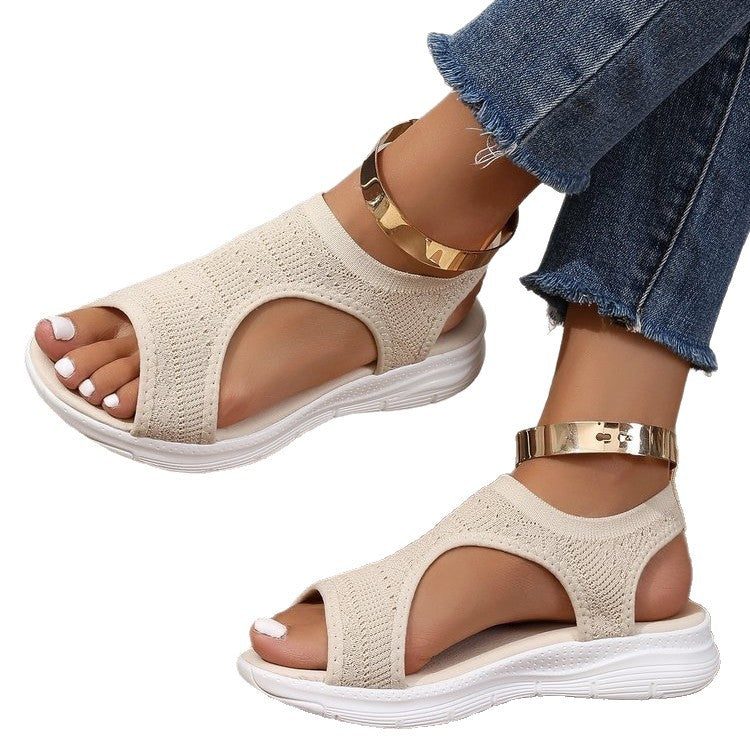 Damen Atmungsaktive Sport-Sandalen mit elastischem Obermaterial und rutschfester Sohle R&B