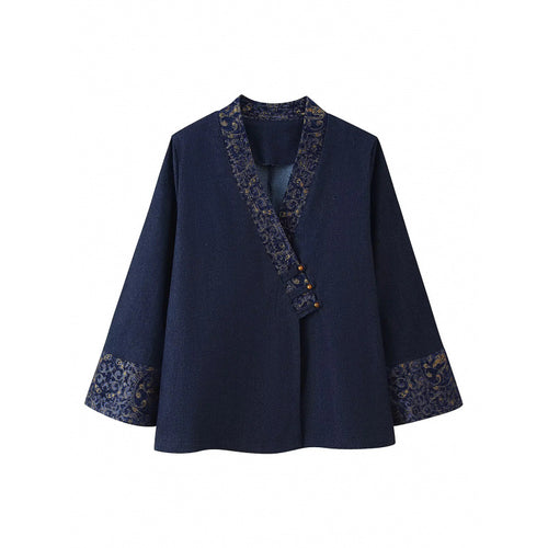 Damen elegante modische Jacke mit kunstvoller Stickerei R&B