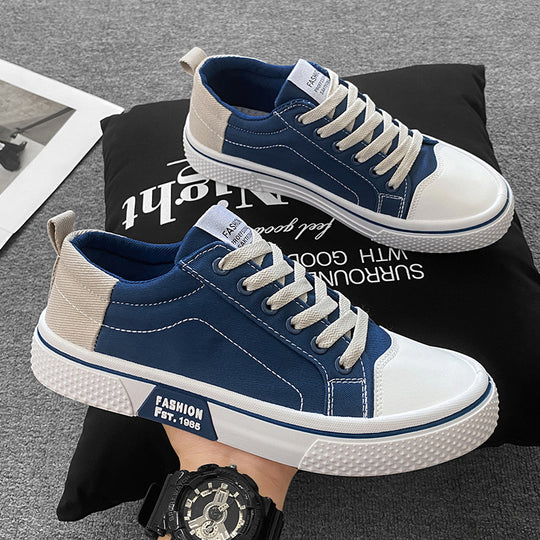 Damen trendige Sneakers im modernen Streetstyle mit robustem Canvas-Obermaterial und rutschfester Sohle R&B