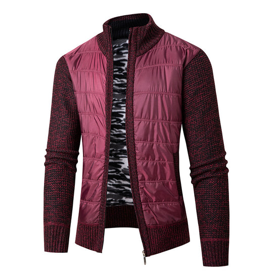 Herren modische Übergangsjacke mit modernem Stehkragen und strukturiertem Design R&B