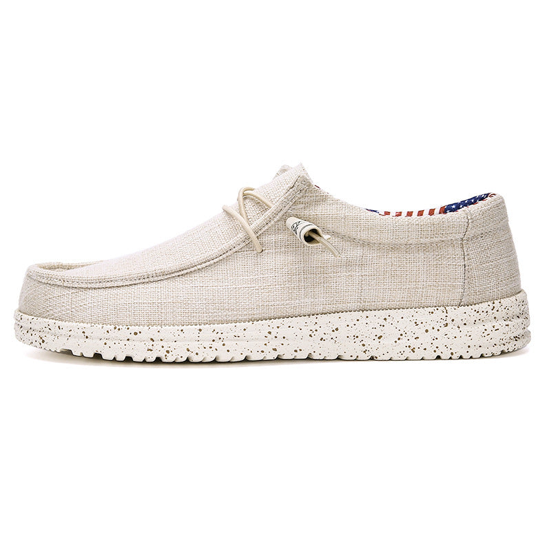 Damen Bequeme Freizeitschuhe aus atmungsaktivem Leinenmaterial mit rutschfester Sohle