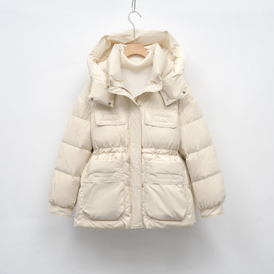 Damen gesteppte Winterjacke mit voluminösem Schnitt und praktischen Taschen R&B