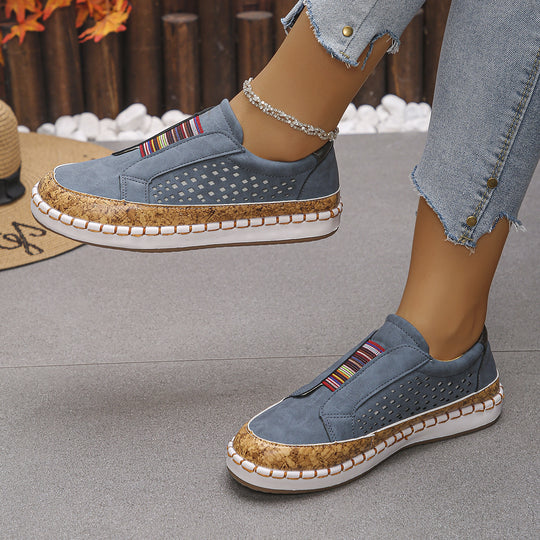 Damen Komfortable Slip-On Sneakers mit raffiniertem Design R&B