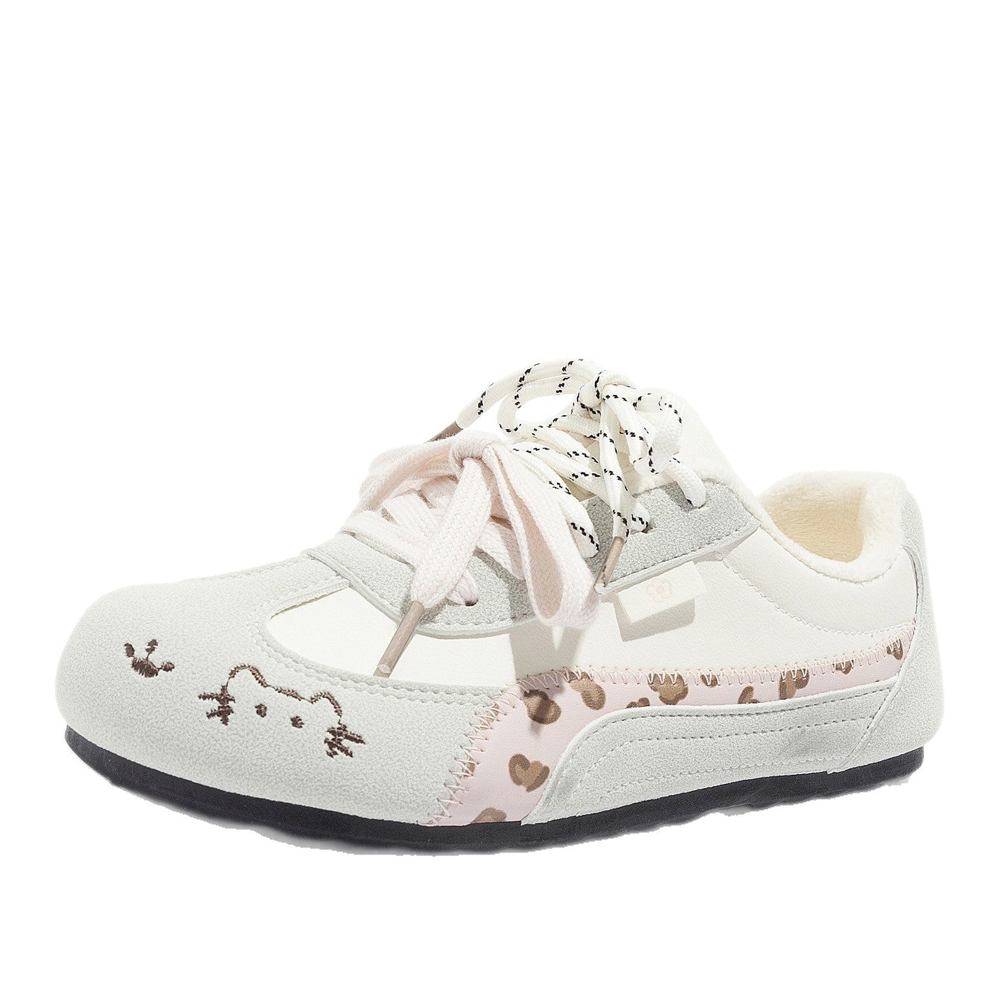 Damen Sneakers mit verspieltem Katzenmotiv und bequemer Dämpfung