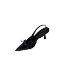Damen Slingback Pumps mit zarter Schleifenverzierung R&B