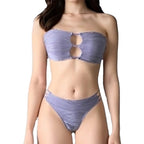 Damen Bandeau-Bikini mit modischem Cut-Out-Design R&B