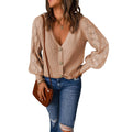 Damen Strickjacke mit romantischem Rippmuster und eleganten Knopfdetails R&B