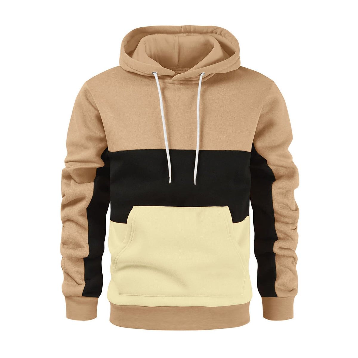 Herren Kapuzenpullover mit modischem Farbblockdesign R&B