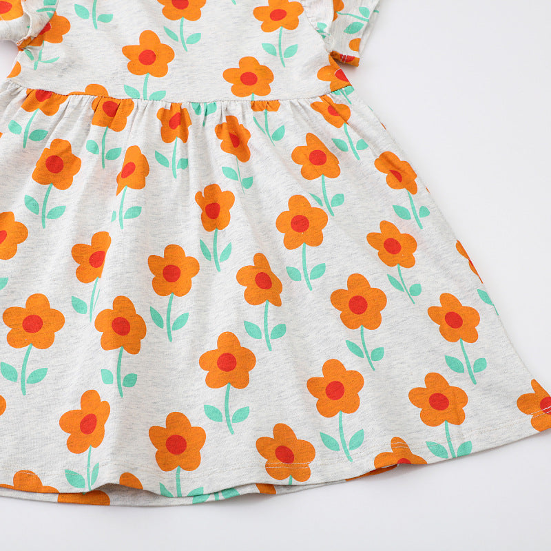 Mädchen Sommerkleid mit floralen Mustern R&B