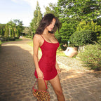 Damen Freizeitkleid mit floralen Strass-Details R&B