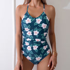 Damen Floral getäuschter Einteiler Badeanzug R&B