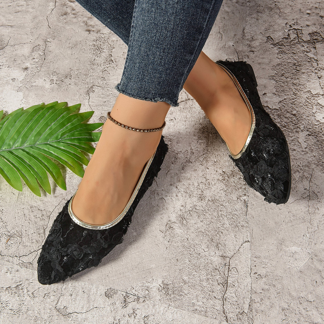 Damen elegante Ballerinas mit buntem Design R&B