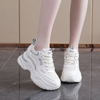 Damen Modische Sneakers mit dicker Plattform und atmungsaktiver Oberseite R&B