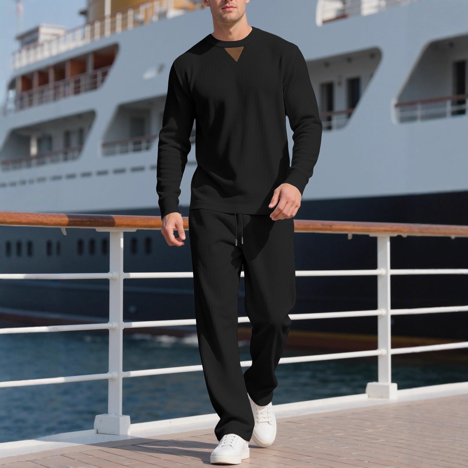 Herren lässiger Pullover und Jogginghose Set R&B