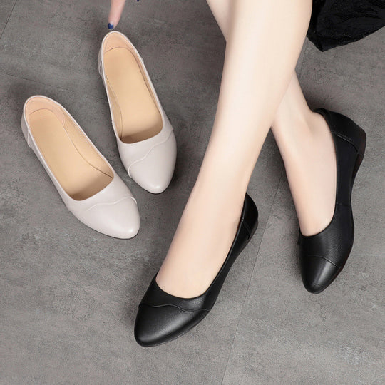 Damen elegante und komfortable Flatschuhe mit geschlossener Spitze R&B