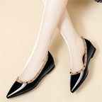 Damen elegante spitze Ballerinas mit Nieten R&B
