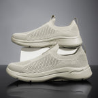 Damen Atmungsaktive Strick-Sneaker mit elastischem Schaft und rutschfester Sohle