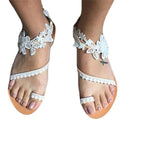 Damen Elegante Sandaletten mit floralem Spangen-Design und rutschfester Sohle R&B