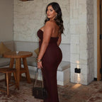 Damen Wickelkleid mit aufregendem Cut-Out und glamourösem Detail R&B