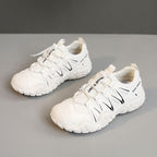 Damen Sportliche Leichtgewicht-Sneaker mit atmungsaktiver Mesh-Oberfläche und rutschfester Sohle R&B