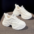 Damen modische Chunky Sneakers mit atmungsaktiver Oberflächenstruktur R&B