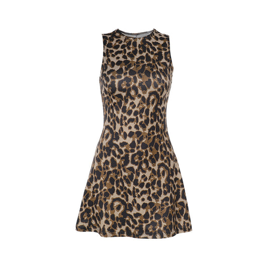 Damen Etuikleid mit Leopardenmuster und figurbetontem Schnitt R&B
