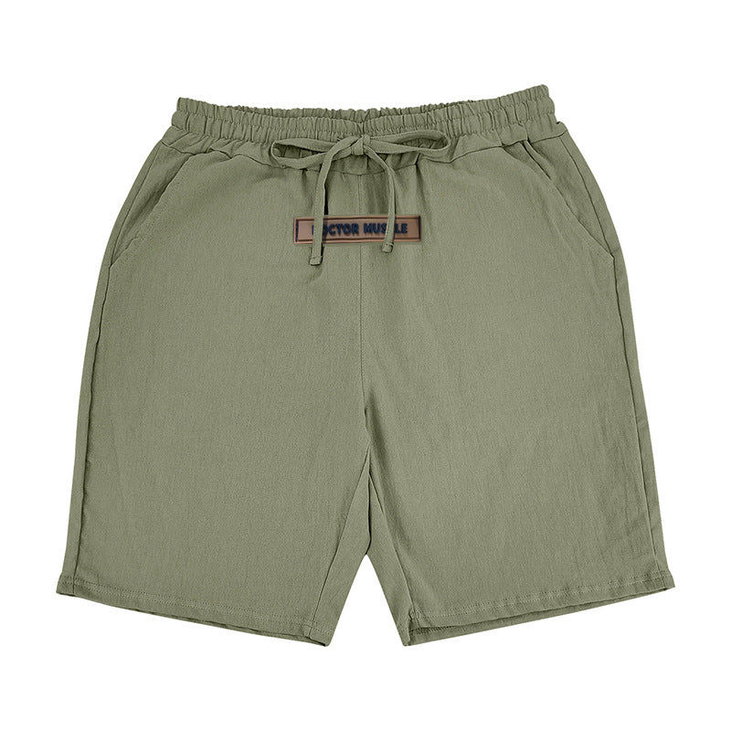 Herren lässige Strandshorts mit elastischem Bund und verstellbarem Kordelzug R&B