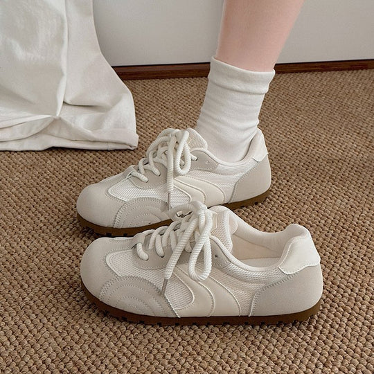 Damen Sportliche Freizeitsneaker mit atmungsaktiver Mesh-Oberfläche und rutschfester Sohle R&B