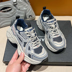Damen Sportliche Lauf- und Freizeit-Sneaker mit atmungsaktiven Mesh-Einsätzen und dämpfender Sohle R&B