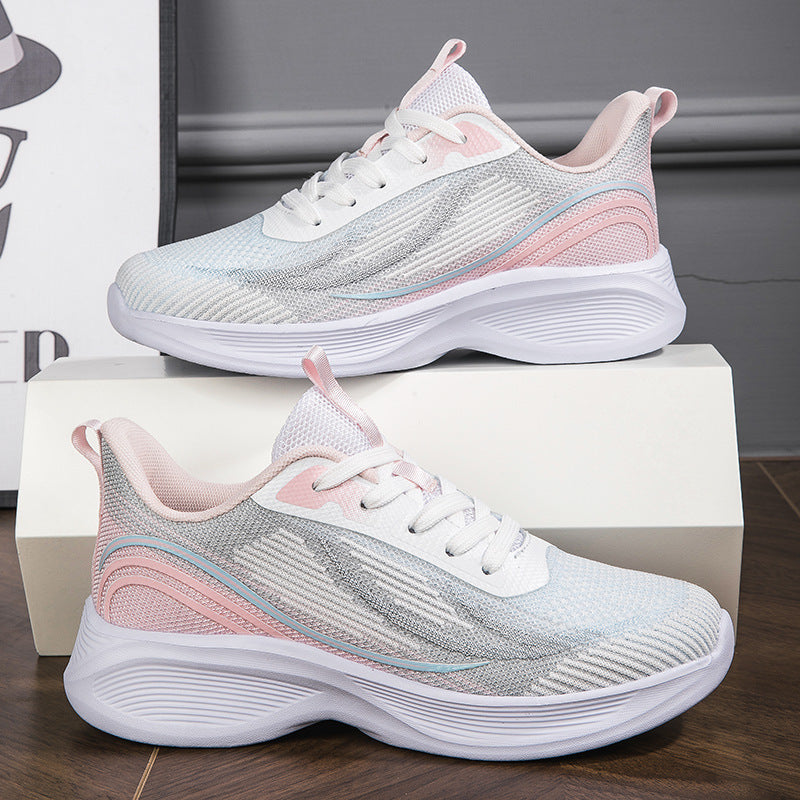 Damen Sportliche Laufschuhe mit atmungsaktiver Mesh-Oberfläche und dämpfender Sohle R&B