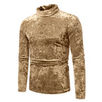Herren Samt-Rollkragenpullover mit elegantem Design R&B