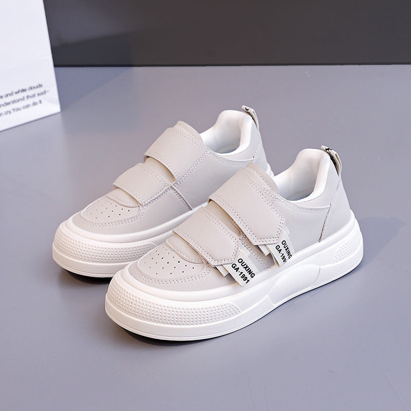 Damen Sneakers mit praktischem Klettverschluss und modischer Plattform R&B