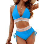 Damen Hochtailliertes Bikini-Set mit elastischen Details R&B