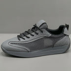 Damen Sportliche Sneaker mit atmungsaktiver Oberflächenstruktur und stoßdämpfender Sohle