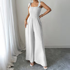 Damen Maxi-Kleid mit raffiniertem Rüschendesign und elastischem Oberteil R&B