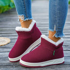 Damen gefütterte Stiefeletten mit elastischem Halsausschnitt R&B