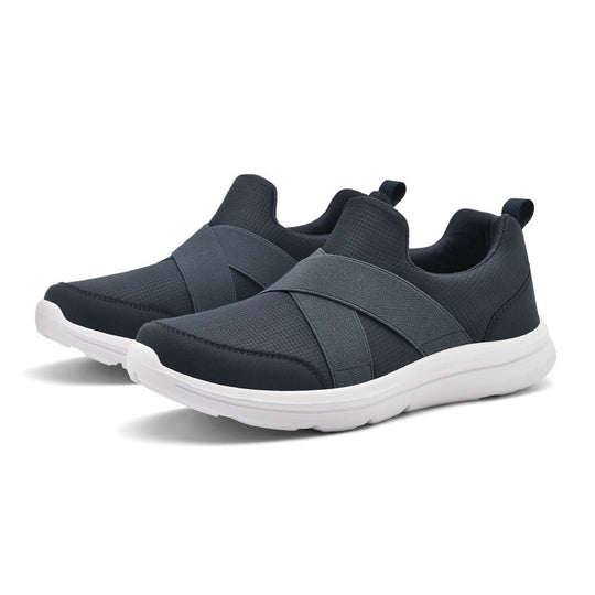 Damen Bequeme Slip-On Sneakers mit flexiblem Obermaterial und rutschfester Sohle R&B
