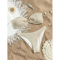 Damen Bandeau-Bikini mit geschmeidigem Rüschendesign