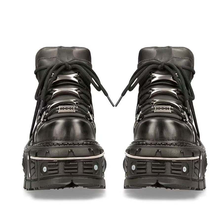 Damen Stabile High-Top Stiefel mit robuster Gummisohle R&B